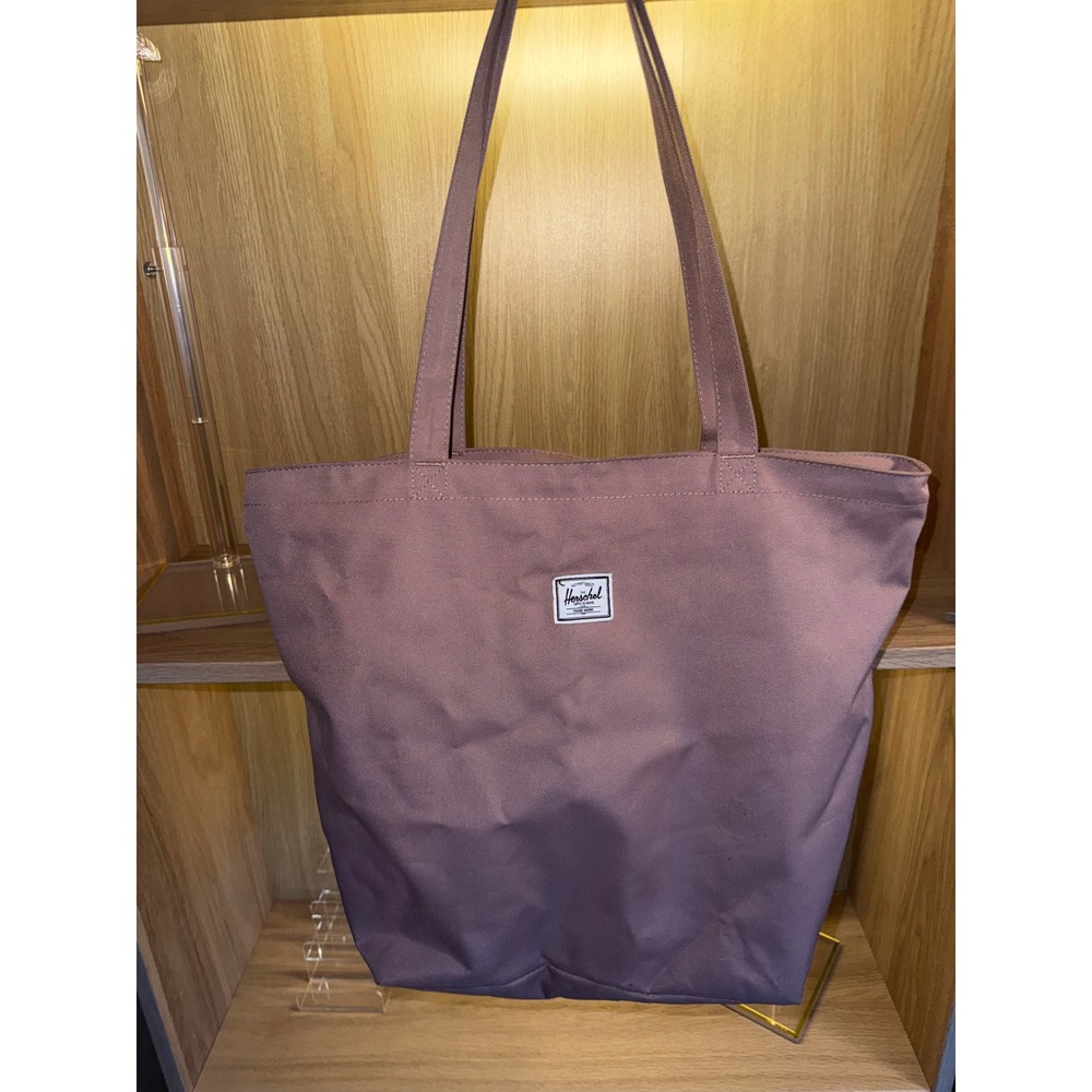Herschel Supply Co Alexander Zip Tote Bag Mauve Pink Canvas Shoulder Bag